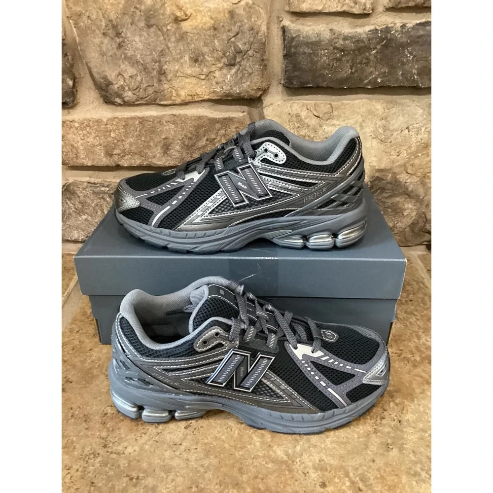 New Balance 1906R Big Kids 6 Black Grey GC1906EX Running Shoes Sneakers New